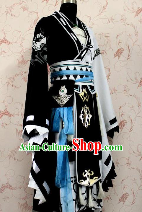 Chinese Ancient Female Swordsman Costume Traditional Cosplay Heroine Dress for Women Chinese Ancient Female Swordsman Costume Traditional Cosplay Heroine Dress for Women