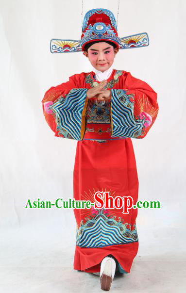 Chinese Traditional Beijing Opera Children Costume Peking Opera Niche Clothing for Kids Chinese Traditional Beijing Opera Children Costume Peking Opera Niche Clothing for Kids