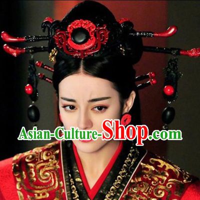 Asian Chinese Ancient Qin Dynasty Empress Hair Accessories Hairpins Headwear for Women