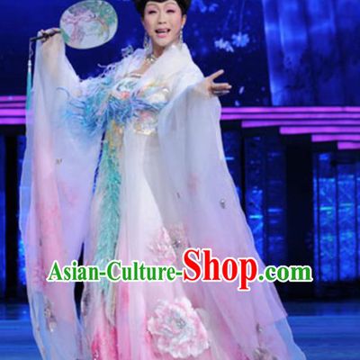 Traditional Chinese Tang Dynasty Imperial Consort Pink Embroidered Dress Ancient Imperial Concubine Historical Costume