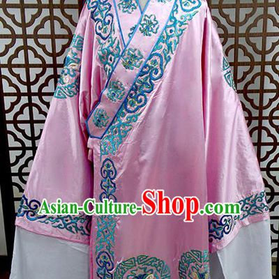 Traditional Chinese Beijing Opera Costume Peking Opera Niche Pink Robe for Men