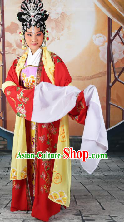 Traditional Chinese Beijing Opera Empress Costume Peking Opera Queen Red Dress Traditional Chinese Beijing Opera Empress Costume Peking Opera Queen Red Dress