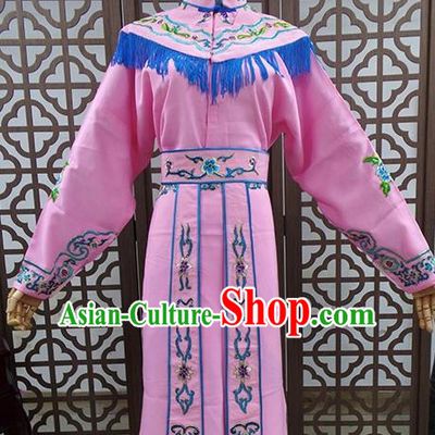 Traditional Chinese Beijing Opera Actress Costume Peking Opera Maidservants Pink Dress
