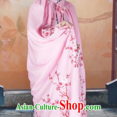 Traditional Chinese Beijing Opera Diva Costume Peking Opera Imperial Concubine Pink Cloak