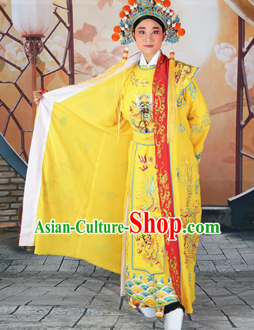 Chinese Traditional Beijing Opera Emperor Costume Peking Opera Royal Clothing and Hat Chinese Traditional Beijing Opera Emperor Costume Peking Opera Royal Clothing and Hat
