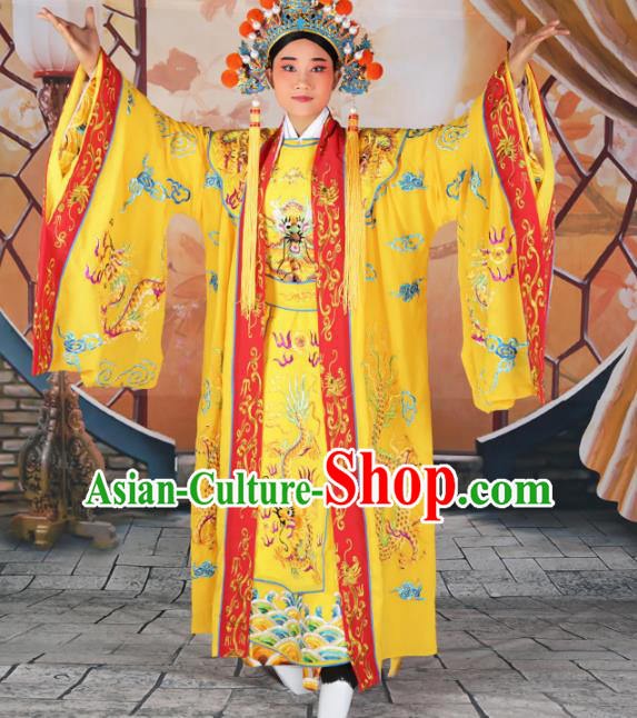 Chinese Traditional Beijing Opera Emperor Costume Peking Opera Royal Clothing and Hat Chinese Traditional Beijing Opera Emperor Costume Peking Opera Royal Clothing and Hat