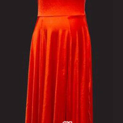 Professional Modern Dance Costume Catwalks Stage Performance Red Dress for Women