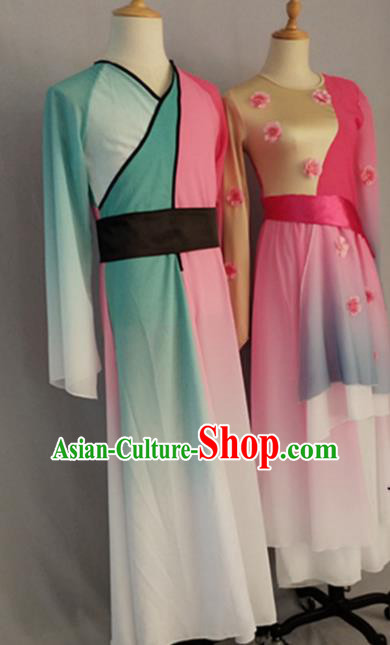 Traditional Chinese Classical Dance Costume China Folk Dance Clothing Complete Set Traditional Chinese Classical Dance Costume China Folk Dance Clothing Complete Set