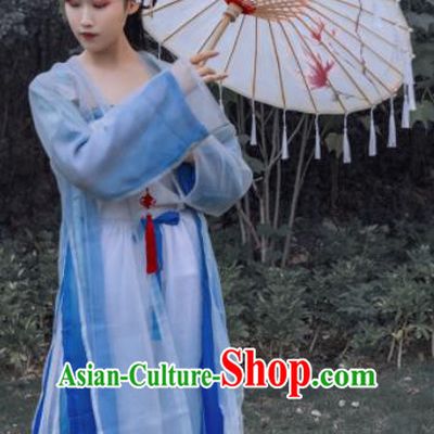 Traditional Chinese Ancient Song Dynasty Young Lady Historical Costume Complete Set for Women