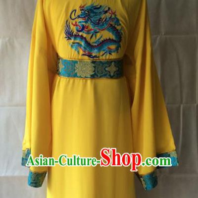 Traditional Chinese Beijing Opera Costume Peking Opera Eunuch Yellow Robe