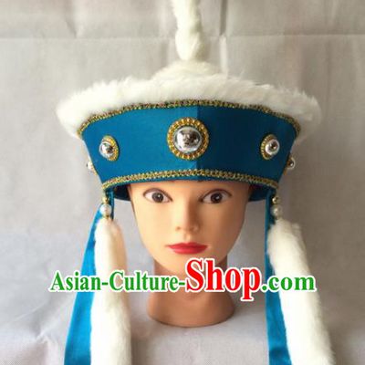 Asian Chinese Beijing Opera Takefu Headwear Ancient Prince Hat for Men