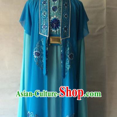 Traditional Chinese Beijing Opera Niche Costume Peking Opera Blue Clothing