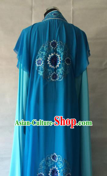 Traditional Chinese Beijing Opera Niche Costume Peking Opera Blue Clothing