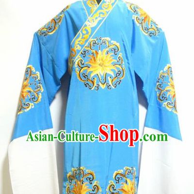 Traditional Chinese Beijing Opera Niche Costume Ancient Nobility Childe Blue Robe