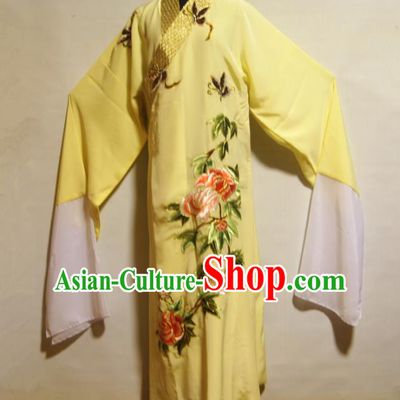Traditional Chinese Beijing Opera Niche Costume Ancient Scholar Yellow Robe