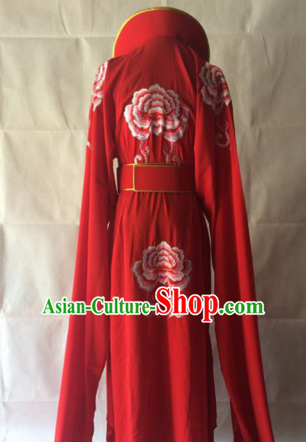 Traditional Chinese Beijing Opera Queen Costume Ancient Peri Red Dress for Women Traditional Chinese Beijing Opera Queen Costume Ancient Peri Red Dress for Women