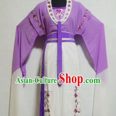 Traditional Chinese Beijing Opera Actress Costume Ancient Nobility Lady Purple Dress for Women