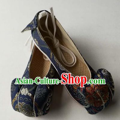 Asian Chinese Traditional Shoes Ancient Song Dynasty Navy Shoes Hanfu Shoes for Women