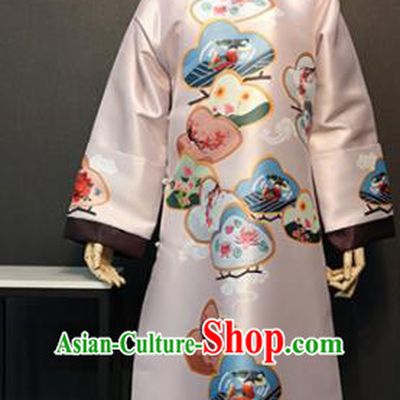 Traditional Chinese Ancient Drama Qing Dynasty Imperial Concubine Pink Costume for Women