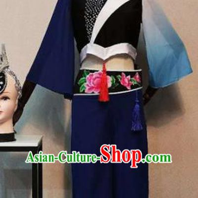 Asian Chinese Traditional Folk Dance Costume National Dance Clothing for Women