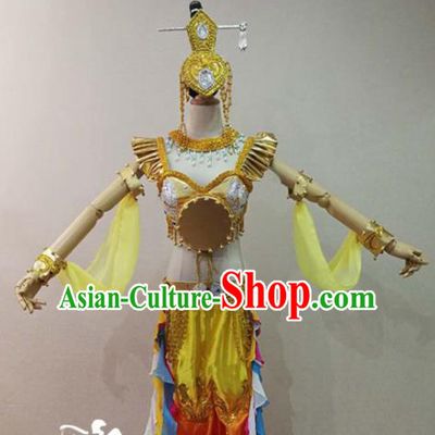 Asian Chinese Traditional Classical Dance Costume Ancient Flying Apsaras Dance Clothing for Women