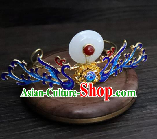 Chinese Ancient Palace Hair Accessories Traditional Classical Blueing Phoenix Hairpins for Women Chinese Ancient Palace Hair Accessories Traditional Classical Blueing Phoenix Hairpins for Women