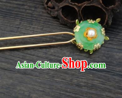 Chinese Ancient Palace Hair Accessories Traditional Classical Jade Hairpins for Women Chinese Ancient Palace Hair Accessories Traditional Classical Jade Hairpins for Women