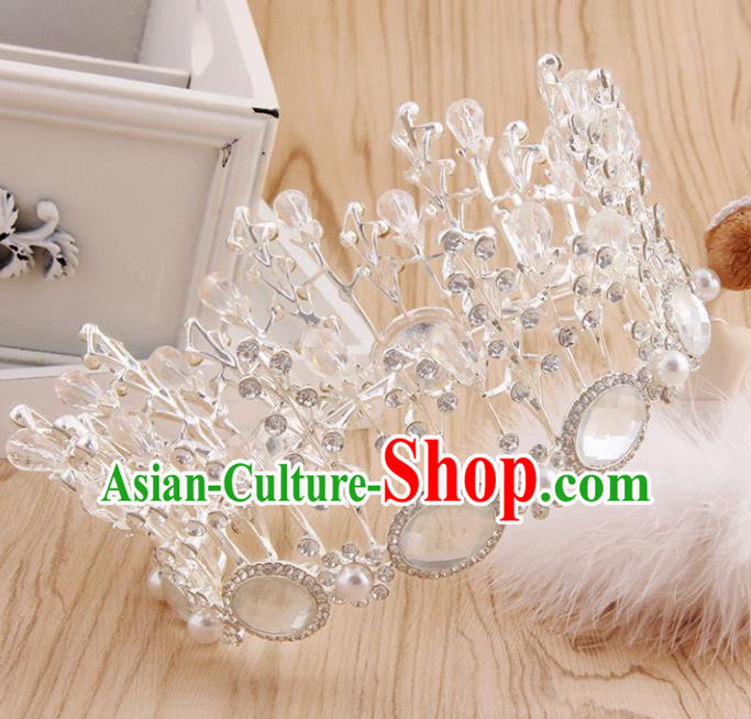 Top Grade Handmade Hair Accessories Baroque Bride Royal Crown for Women Top Grade Handmade Hair Accessories Baroque Bride Royal Crown for Women