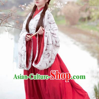 Traditional Chinese Ancient Hanfu Dress Jin Dynasty Aristocratic Lady Historical Costume for Women