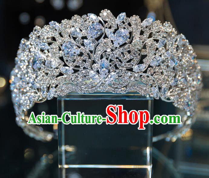 Handmade Wedding Hair Accessories Baroque Queen Luxury Crystal Royal Crown for Women Handmade Wedding Hair Accessories Baroque Queen Luxury Crystal Royal Crown for Women