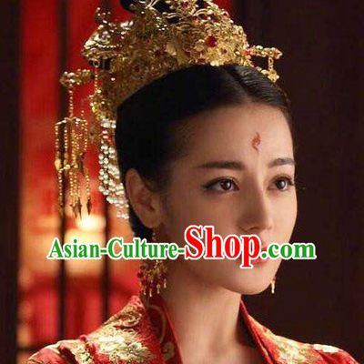 Phoenix Head Piece Hair Jewelry Complete Set from Ten Miles of Peach Blossom