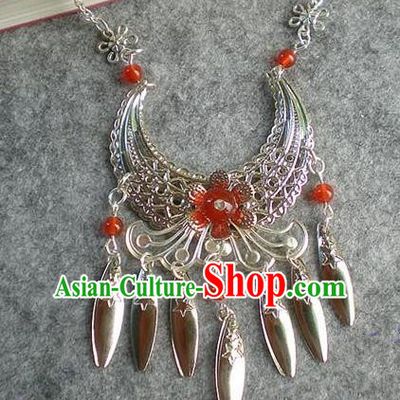 Chinese Ancient Bride Hanfu Accessories Traditional Palace Necklace for Women