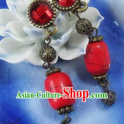 Chinese Ancient Princess Jewelry Accessories Traditional Earrings for Women