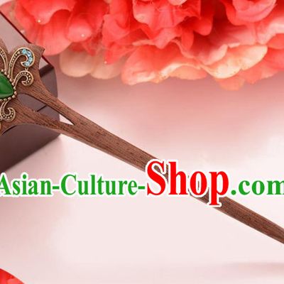 Chinese Ancient Hair Accessories Traditional Palace Ebony Hairpins for Women