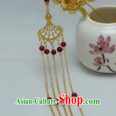 Chinese Ancient Qing Dynasty Queen Hair Accessories Traditional Palace Phoenix Hairpins for Women