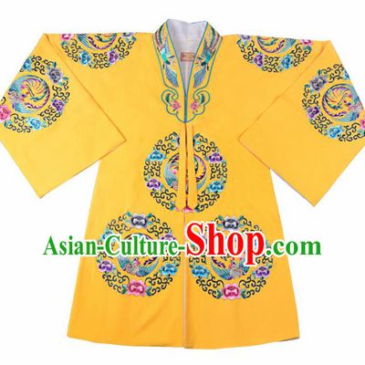 Professional Chinese Traditional Beijing Opera Costume Peking Opera Aristocratic Lady Yellow Cloak for Adults