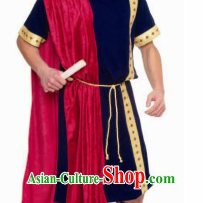 Traditional Roman Warrior Costume Ancient Rome Senator Clothing for Men