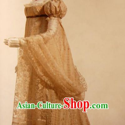 Traditional Greek Goddess Costume Ancient Greek Queen Golden Dress for Women