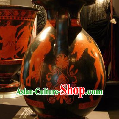 Traditional Greek Craft Ancient Greece Vase Handmade Water Bottle