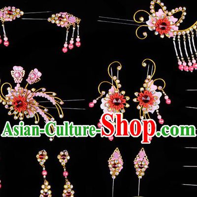 Professional Chinese Beijing Opera Hair Accessories Ancient Princess Hairpins Headwear for Women
