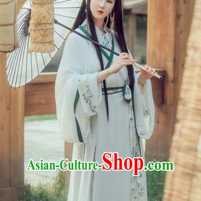 Chinese Traditional Jin Dynasty Princess Replica Costume Ancient Swordswomen Dress for Women
