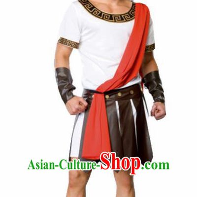 Traditional Roman Warrior Costume Ancient Rome Tunics Clothing for Men
