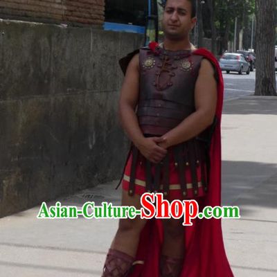 Traditional Roman Warrior Costume Ancient Rome General Armor Clothing for Men