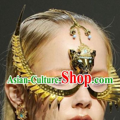 Traditional Egyptian Jewelry Accessories Ancient Egypt Golden Mask for Women