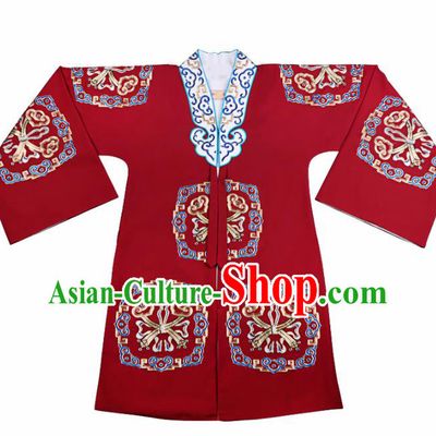 Professional Chinese Traditional Beijing Opera Young Lady Costume Red Cloak for Adults