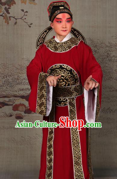 Professional Chinese Beijing Opera Costume Ancient Scholar Embroidered Red Robe for Adults Professional Chinese Beijing Opera Costume Ancient Scholar Embroidered Red Robe for Adults