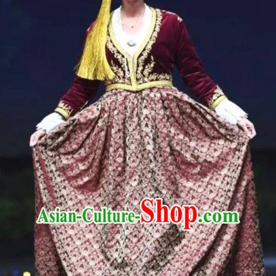Traditional Greek Court Costume Ancient Greece Dress for Women