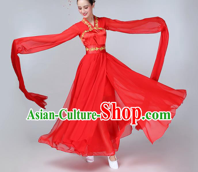 Chinese Traditional Peri Dance Costume Classical Dance Red Hanfu Dress for Women Chinese Traditional Peri Dance Costume Classical Dance Red Hanfu Dress for Women