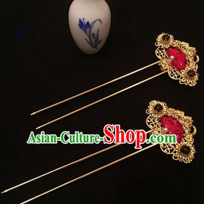 Chinese Ancient Handmade Palace Hairpins Traditional Classical Hair Accessories for Women