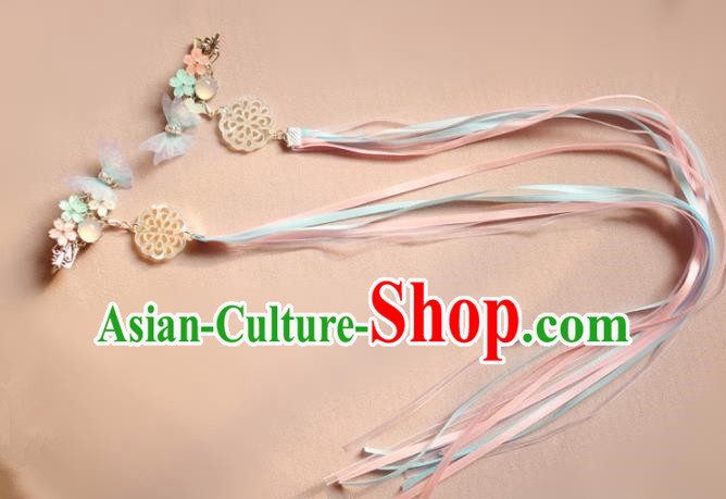 Chinese Traditional Handmade Ribbon Tassel Hair Claws Classical Hair Accessories for Women Chinese Traditional Handmade Ribbon Tassel Hair Claws Classical Hair Accessories for Women